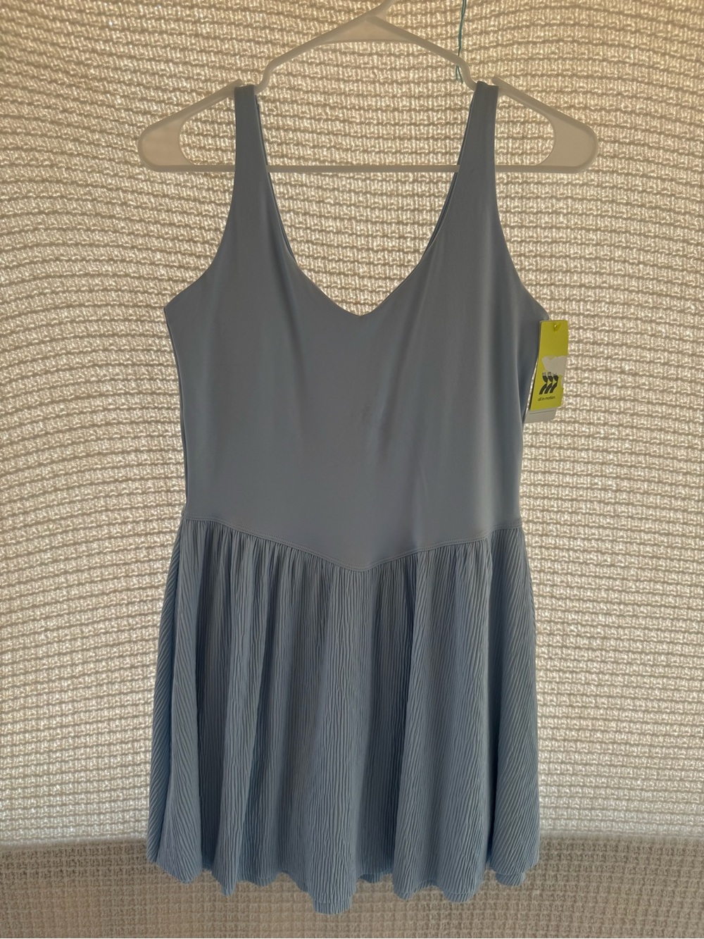 all in motion Light Blue Pleated Mini Dress